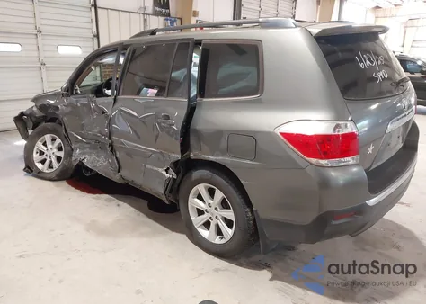 2012 Toyota Highlander Base V6 from USA, damaged, VIN 5TDZK3EH9CS054089